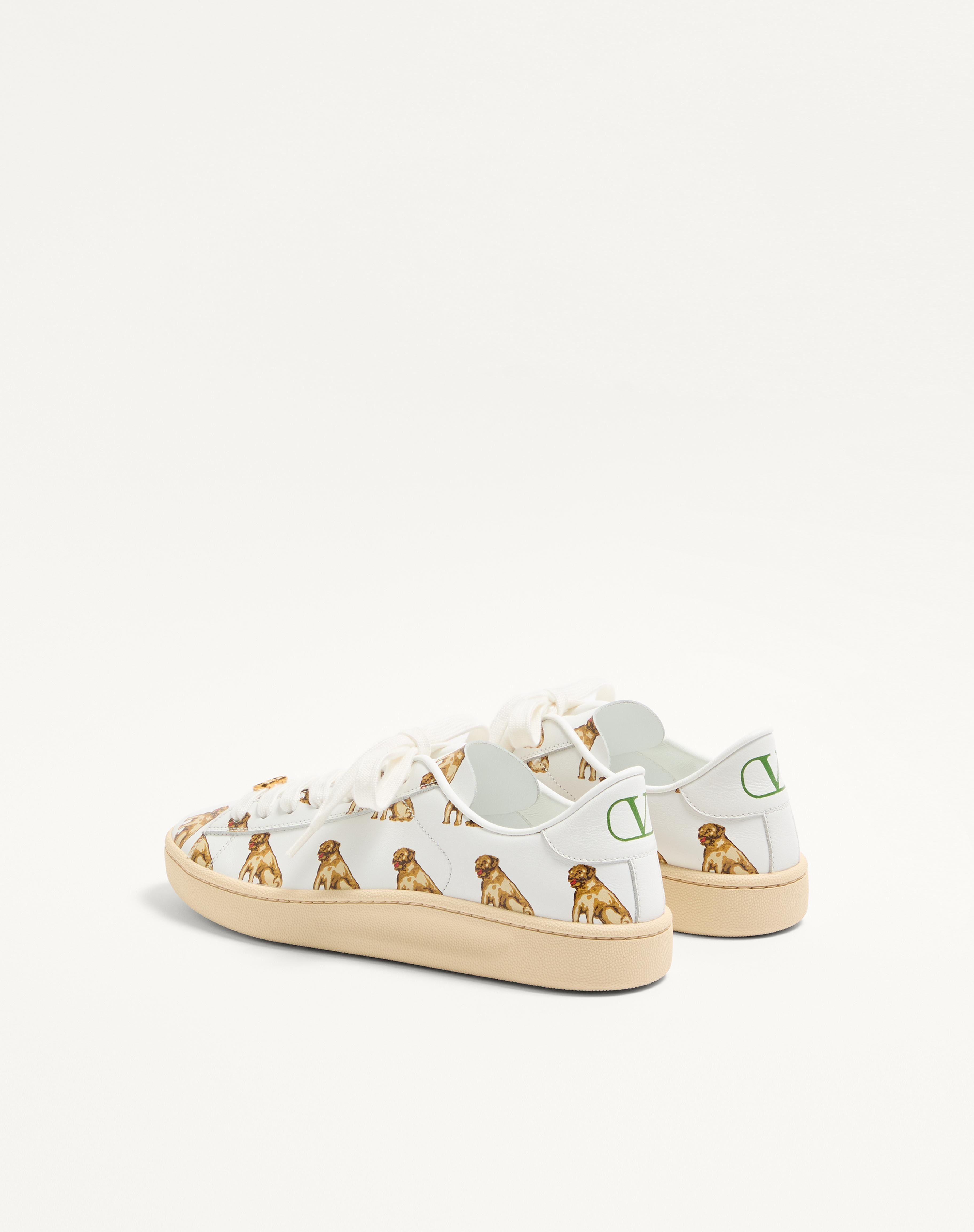 ROYCO SNEAKER IN NAPPA CALFSKIN WITH PETIT CHARLES PATTERN - 6