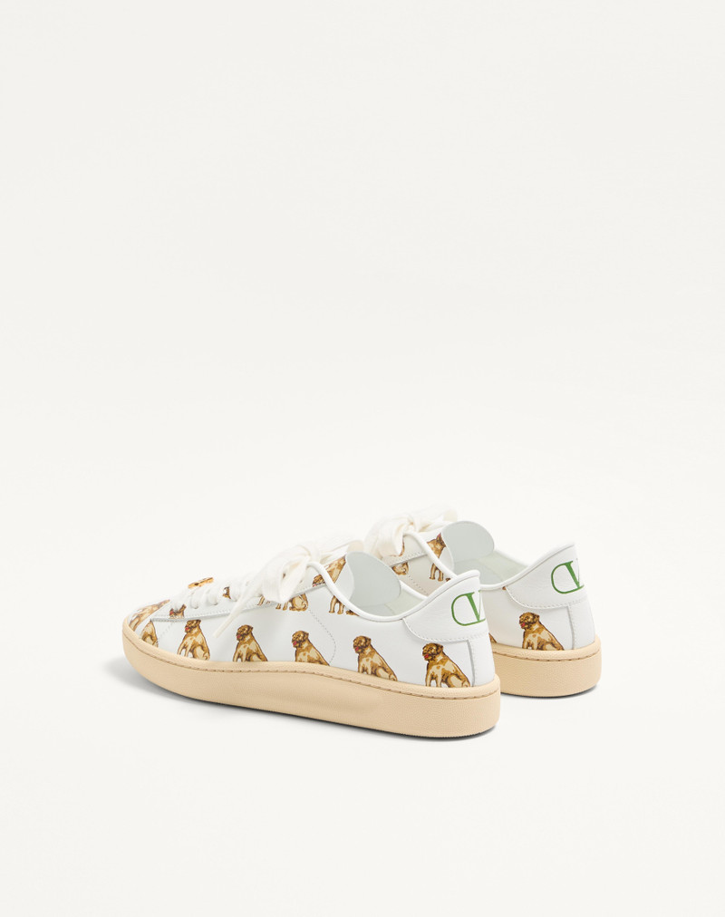 Valentino ROYCO SNEAKER IN NAPPA CALFSKIN WITH PETIT CHARLES PATTERN outlook