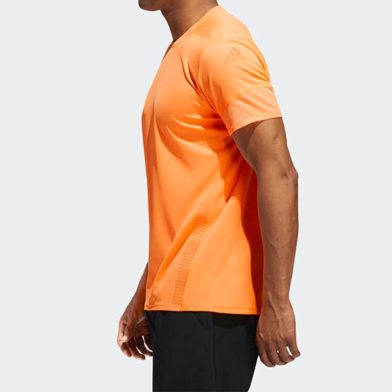 adidas Men's adidas 25/7 Tee Runr Running Short Sleeve Orange EI6324 outlook