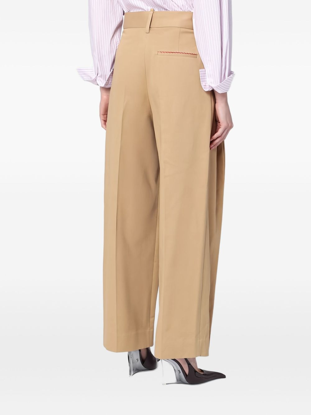 layered-effect trousers - 4