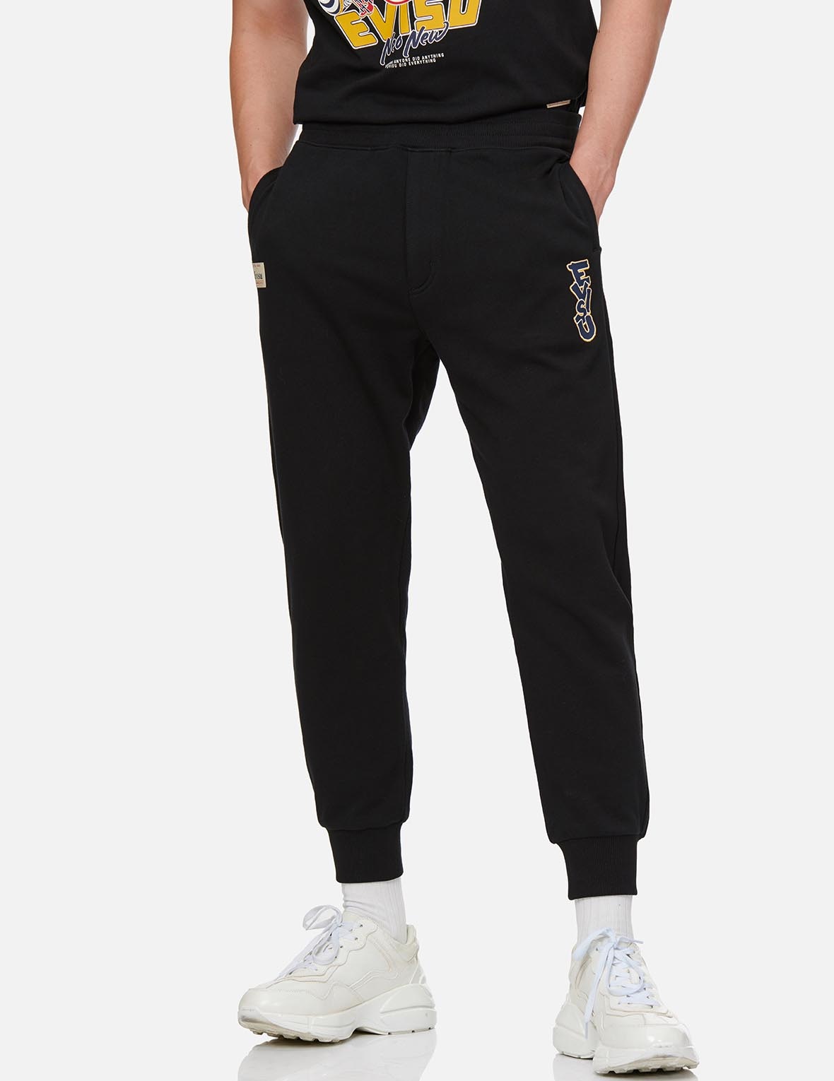 DARUMA AND COINS-PATTERNED DAICOCK PRINT SWEATPANTS - 4