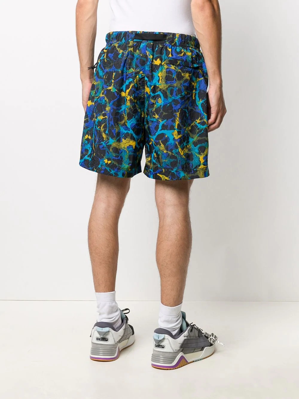 abstract-print shorts - 4