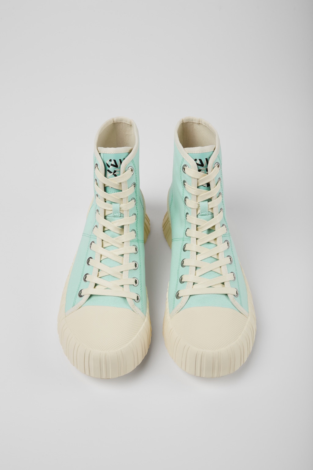 Light green recycled cotton sneakers - 4