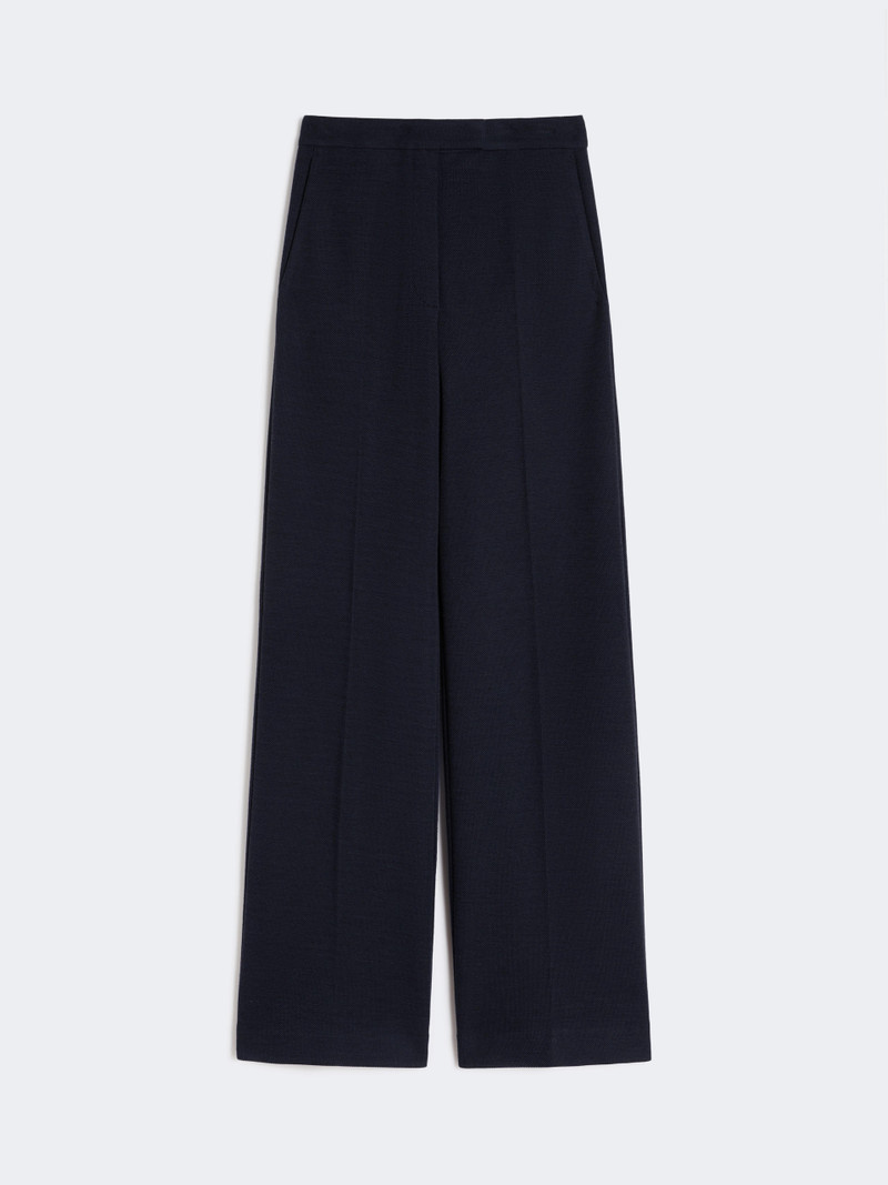 ATTINIA Wool piqué trousers - ULTRAMARINE 1