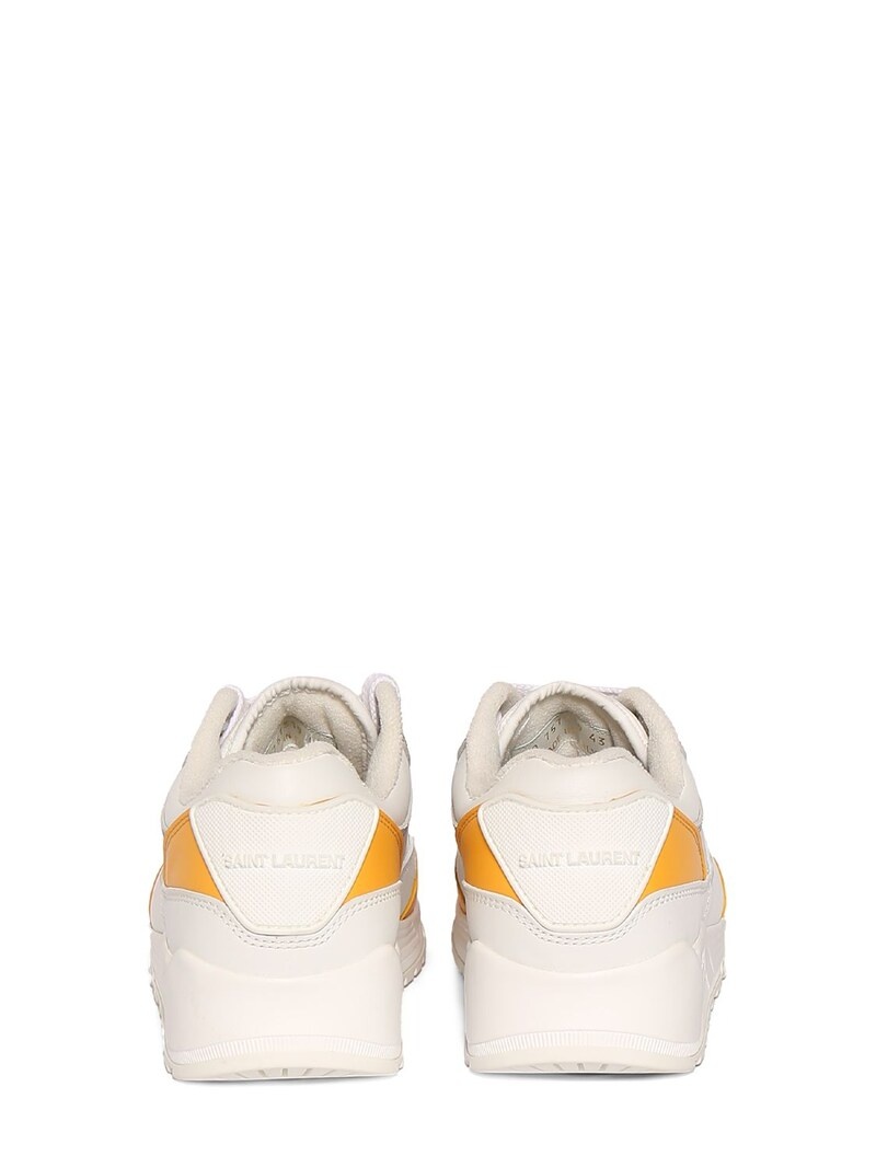 Bump leather sneakers - 5