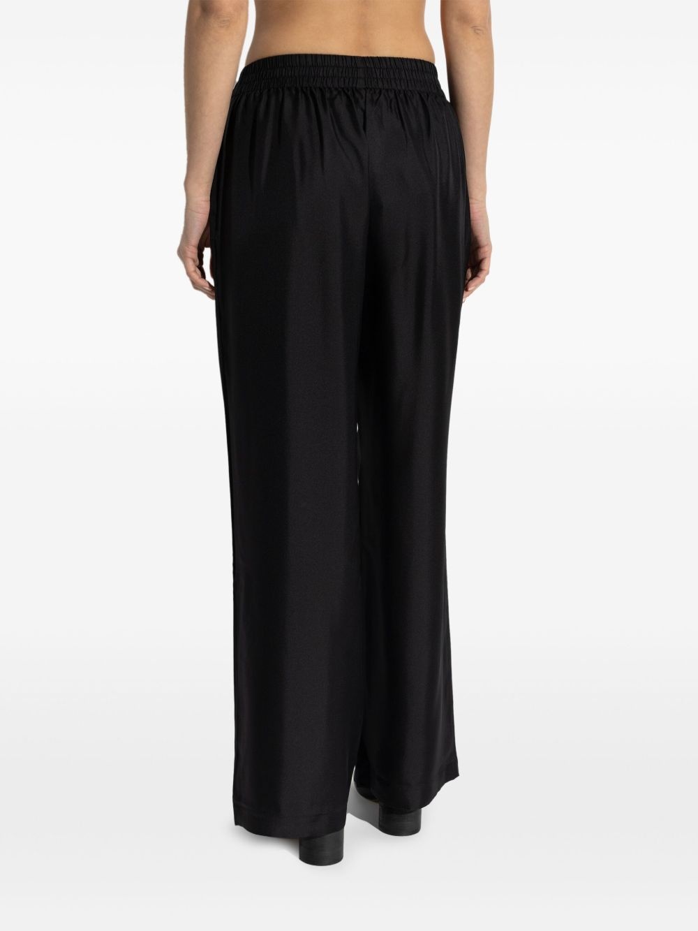 silk track pants - 4