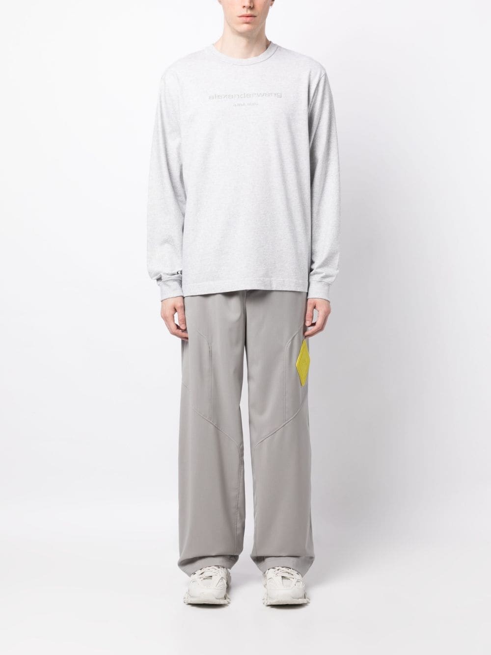 glitter-effect long-sleeve T-shirt - 2