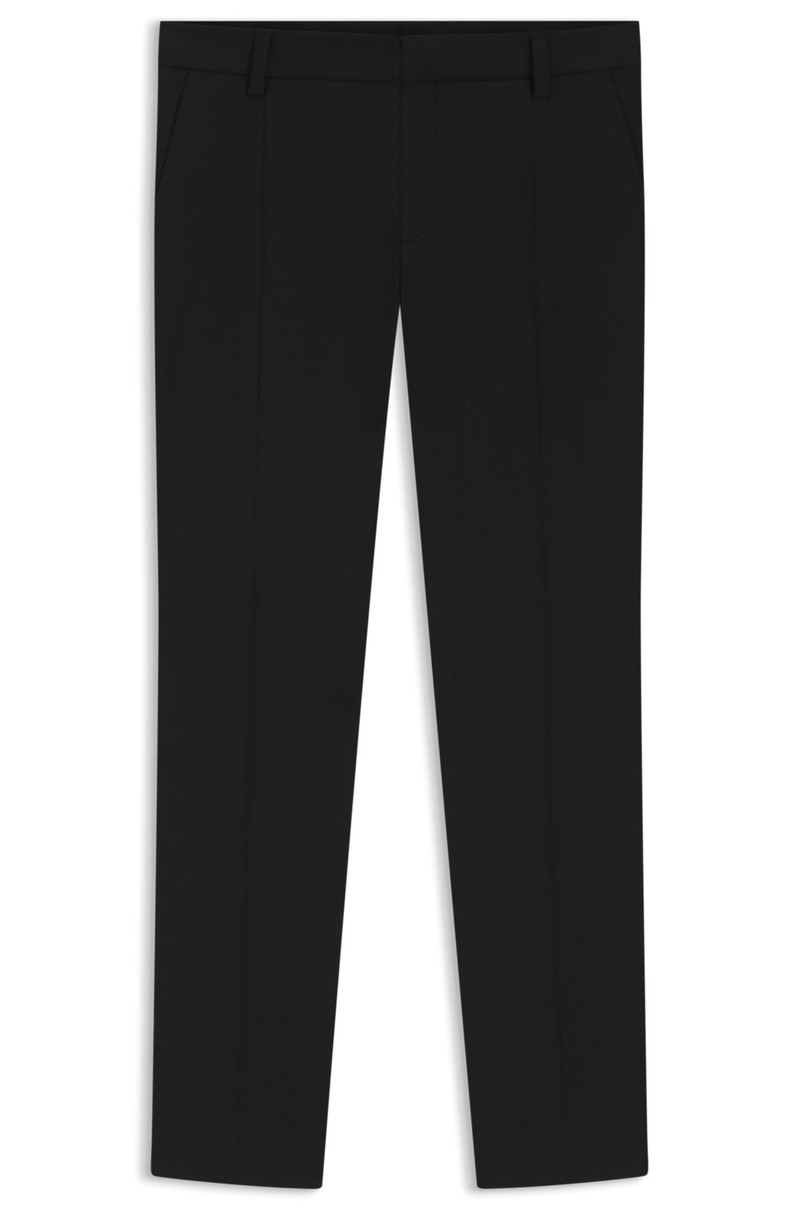 SLIM-FIT TUXEDO TROUSERS IN STRETCH JACQUARD 1