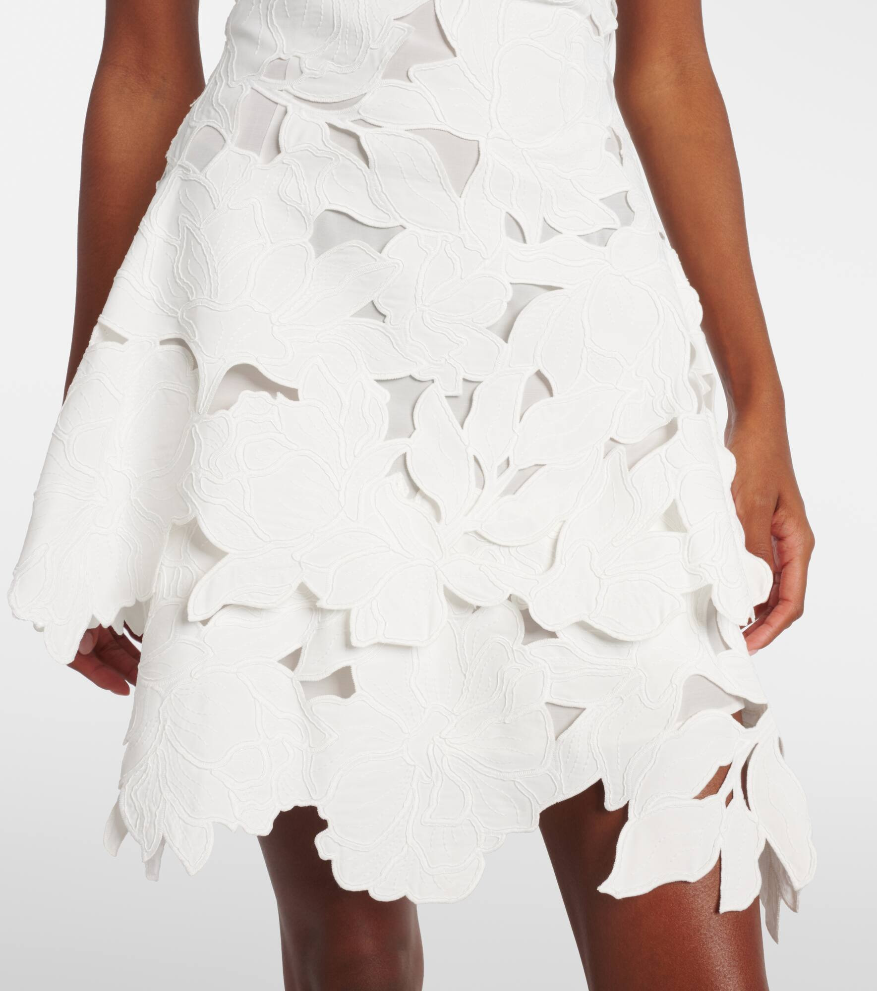 Holloway embroidered lace minidress - 5