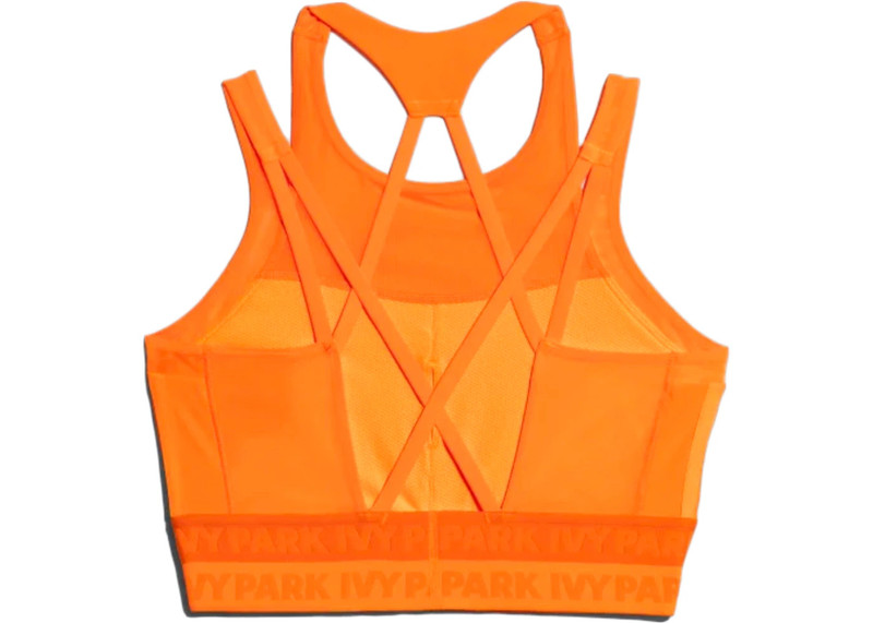 adidas adidas Ivy Park Halter Bra Solar Orange/Semi Solar Orange outlook