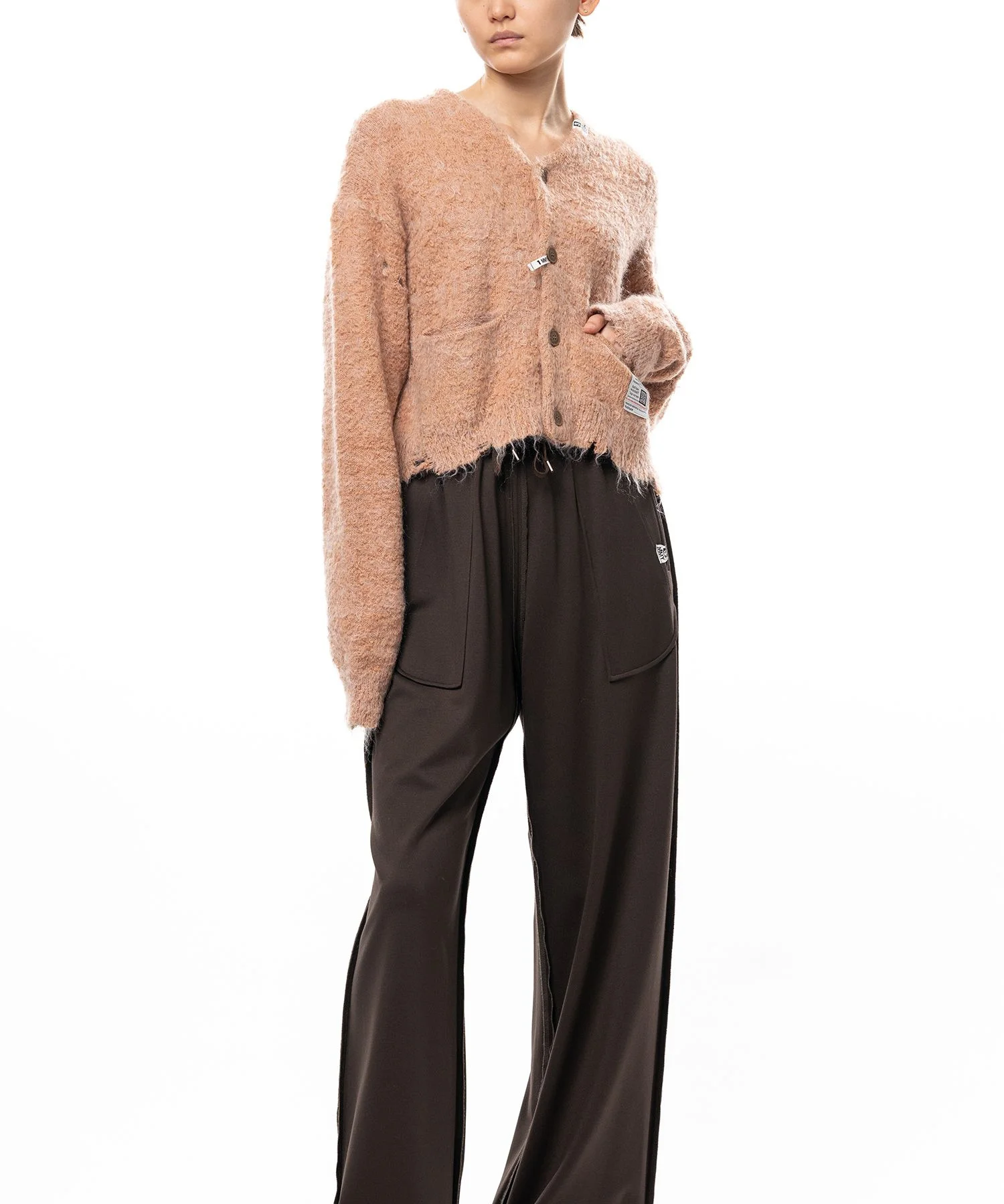 Mohair Knit Cardigan - 1