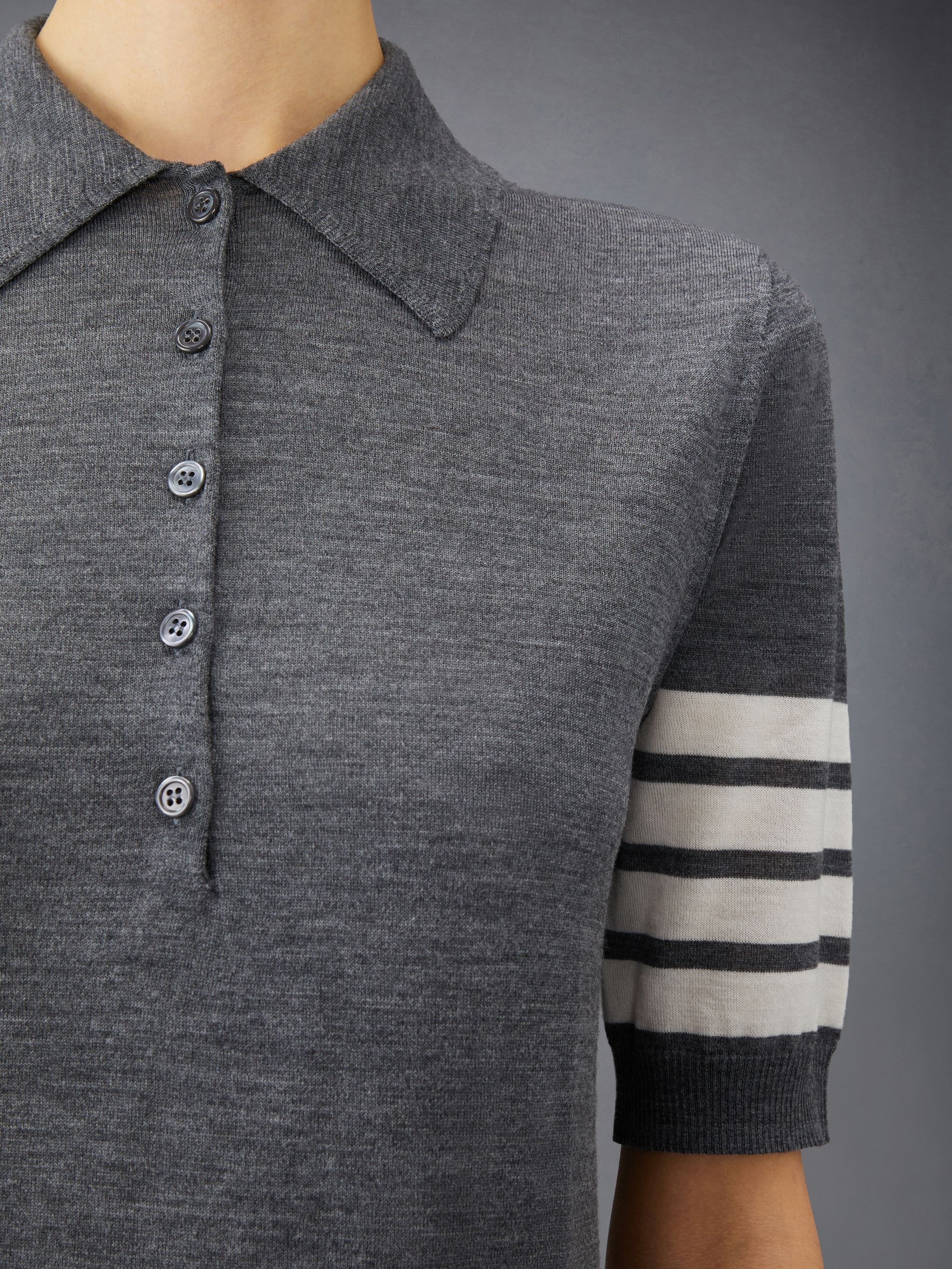 Wool 4-Bar Relaxed Polo - 6