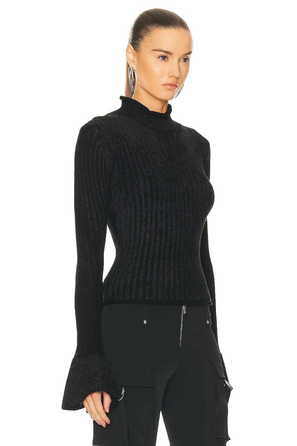 Long Sleeve Knit Top - 2