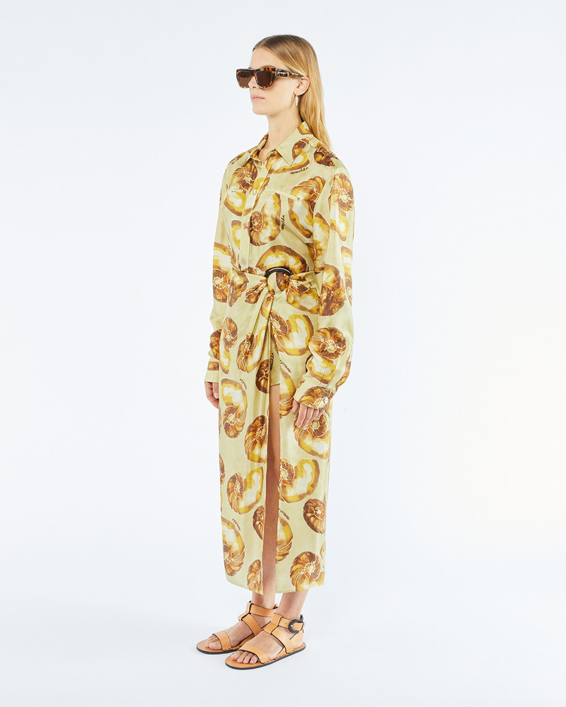 MARLIS - Sarong midi skirt - Seashell sand 3