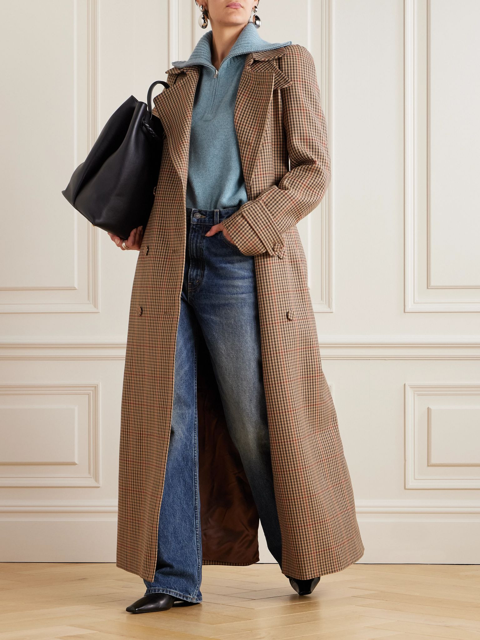 Cashmere half-zip sweater Blue - 2