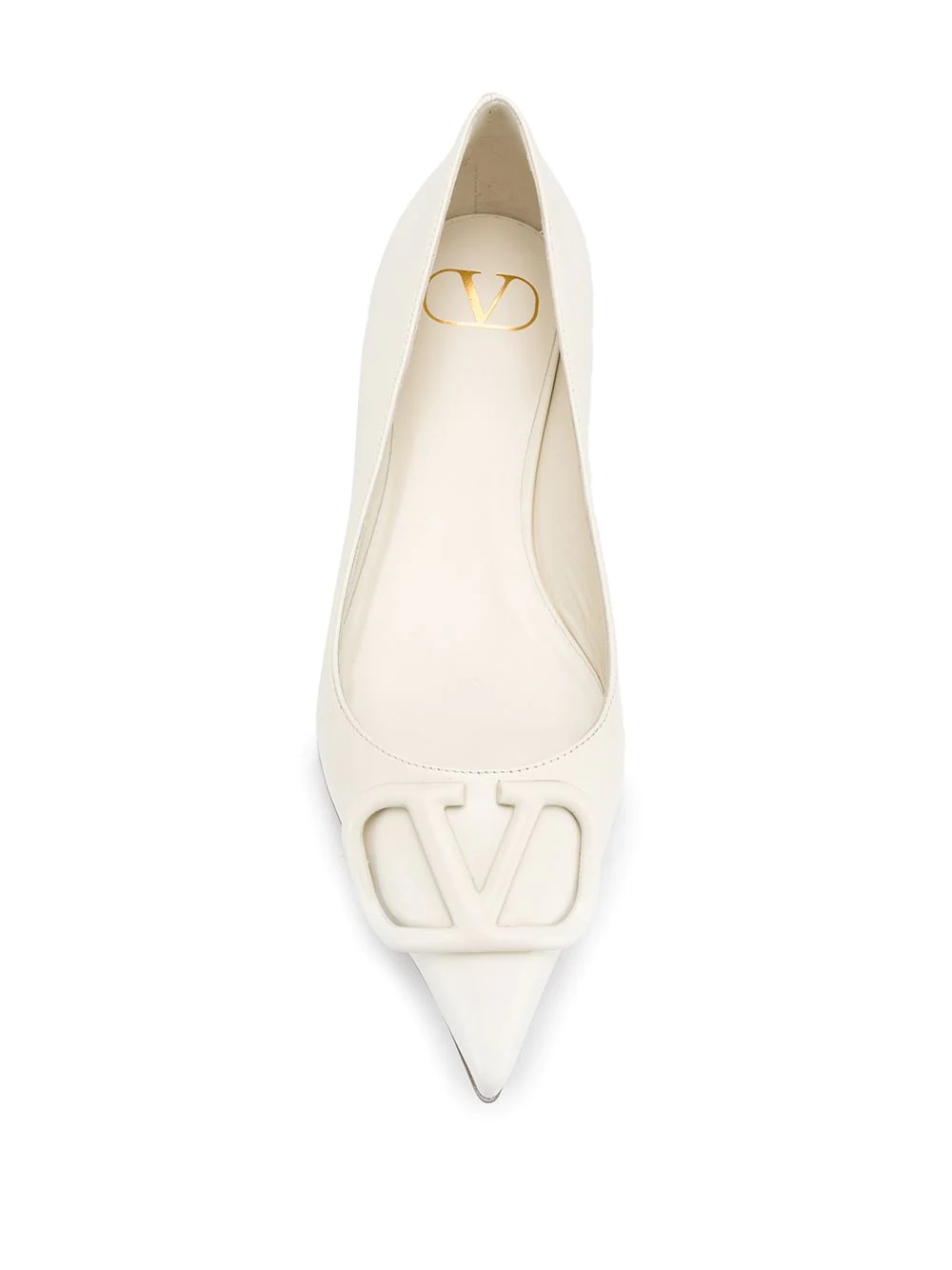 VLOGO pointed-toe ballerina shoes - 4