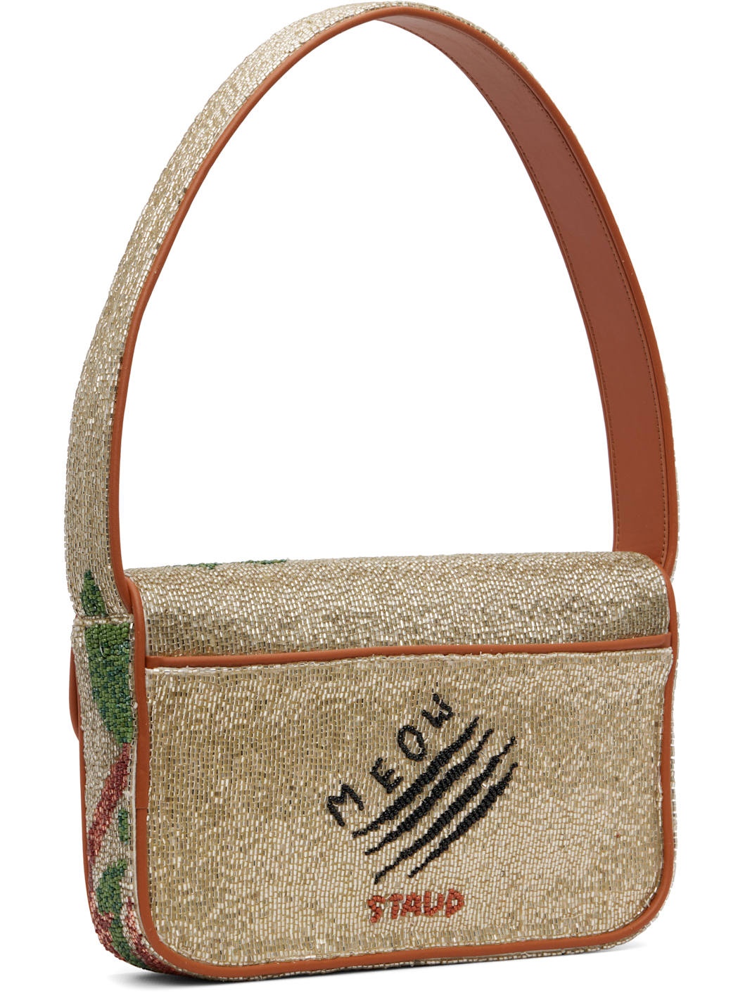 Beige Tommy Beaded Bag - 3