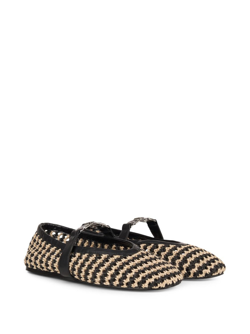 GCDS woven ballet flats outlook