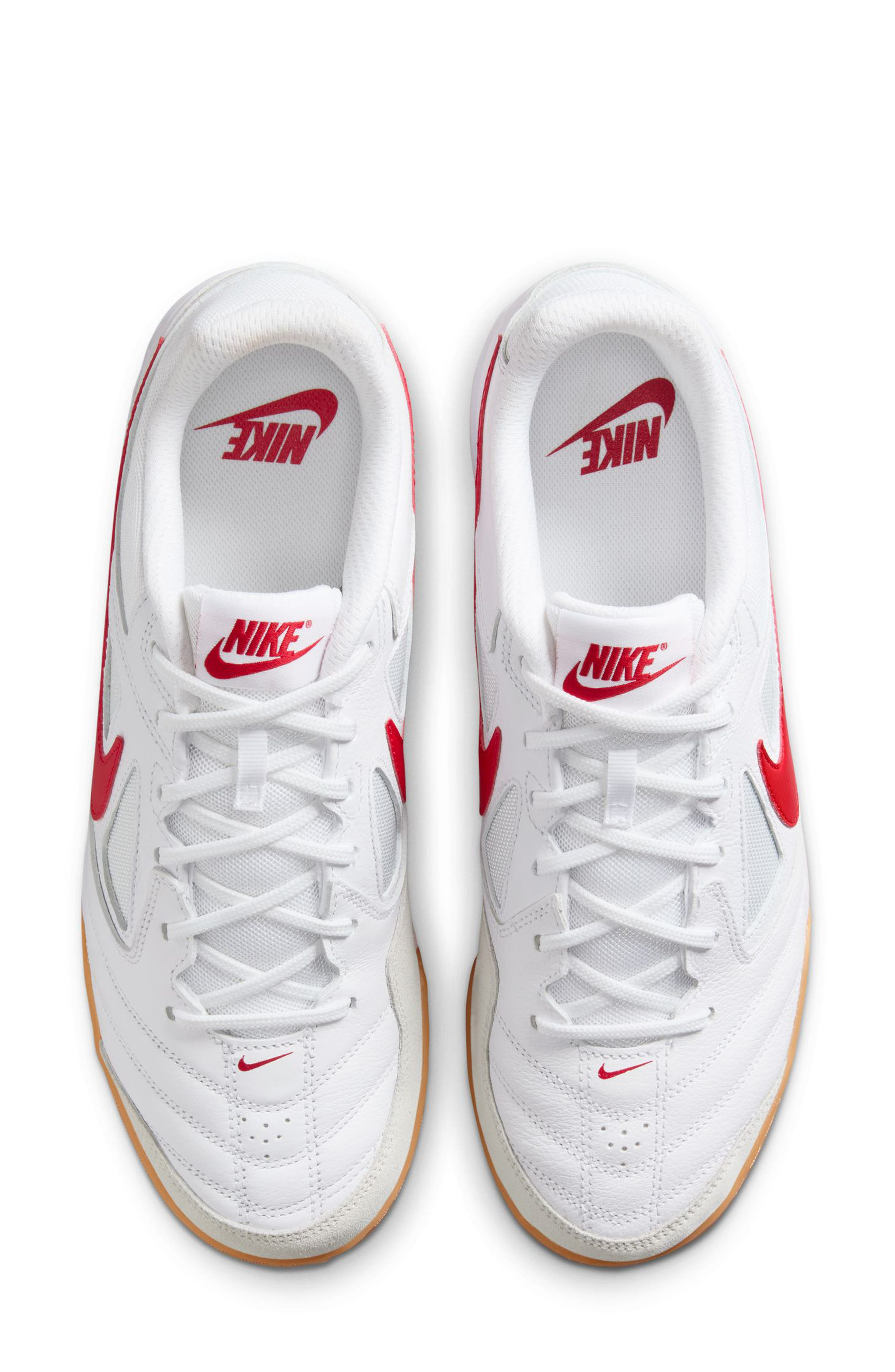 Nike Gato Soccer Sneaker in White/University Red/Yellow at Nordstrom - 3