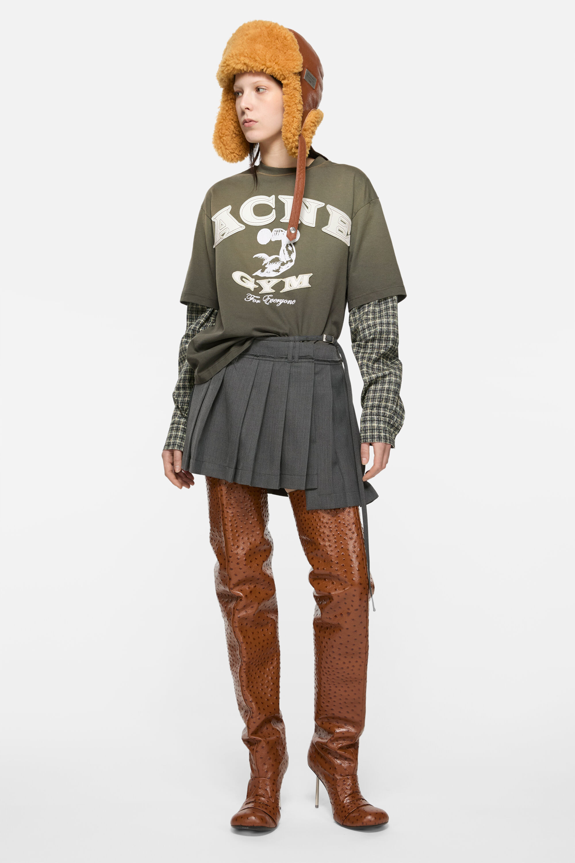 Layered logo t-shirt - Vintage green - 2