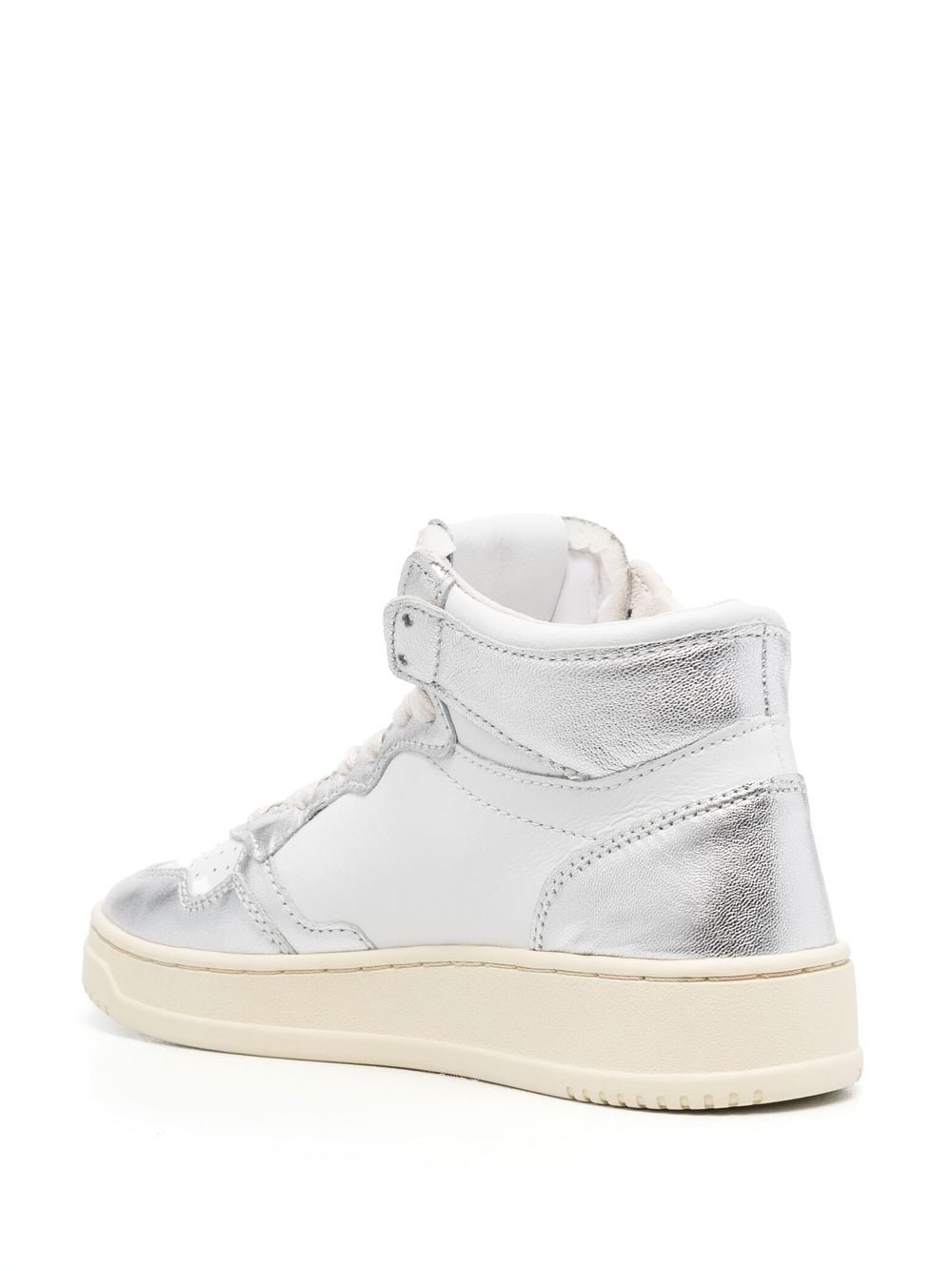 logo-patch lace-up sneakers - 3