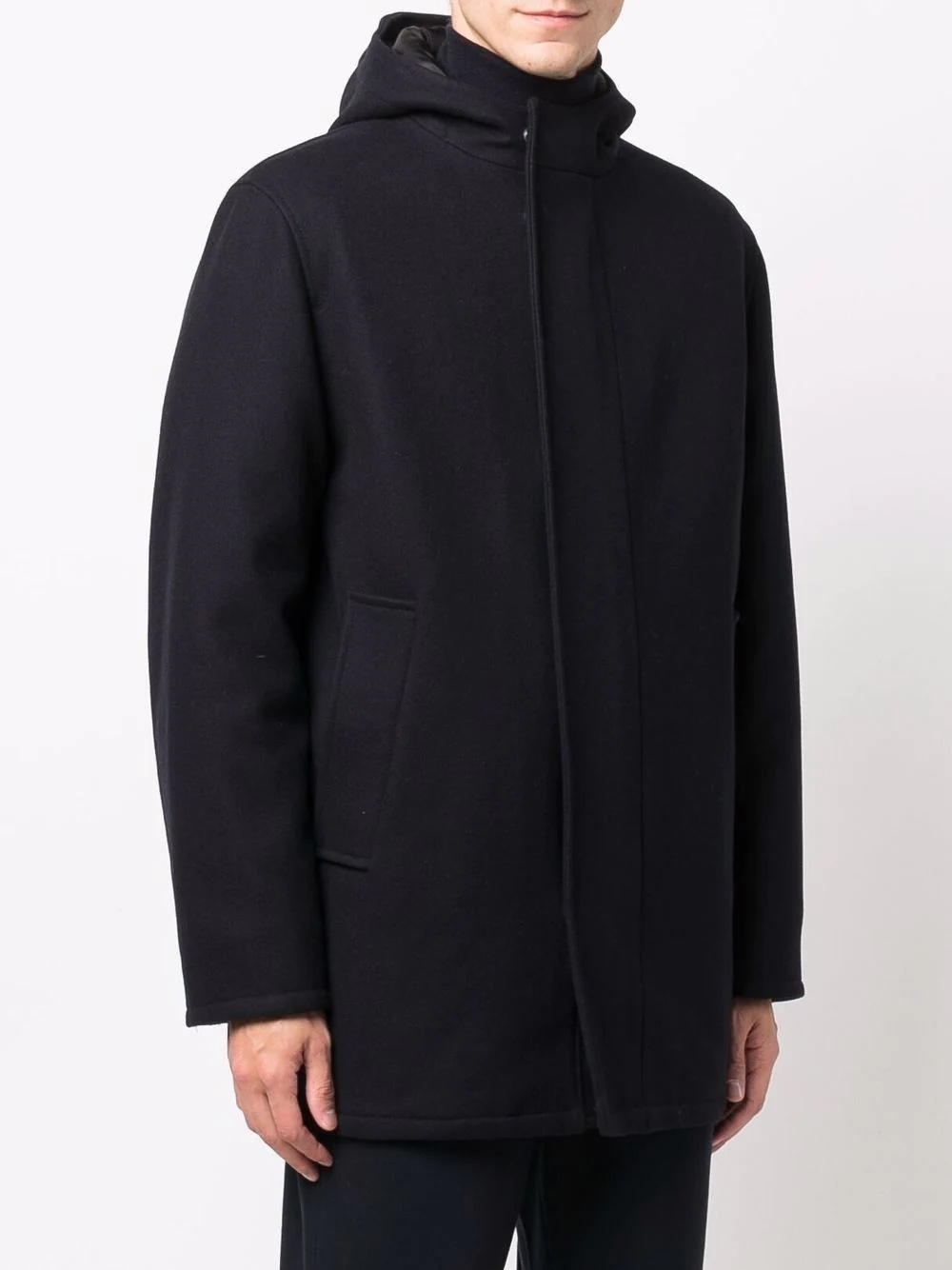 hooded wool parka - 3