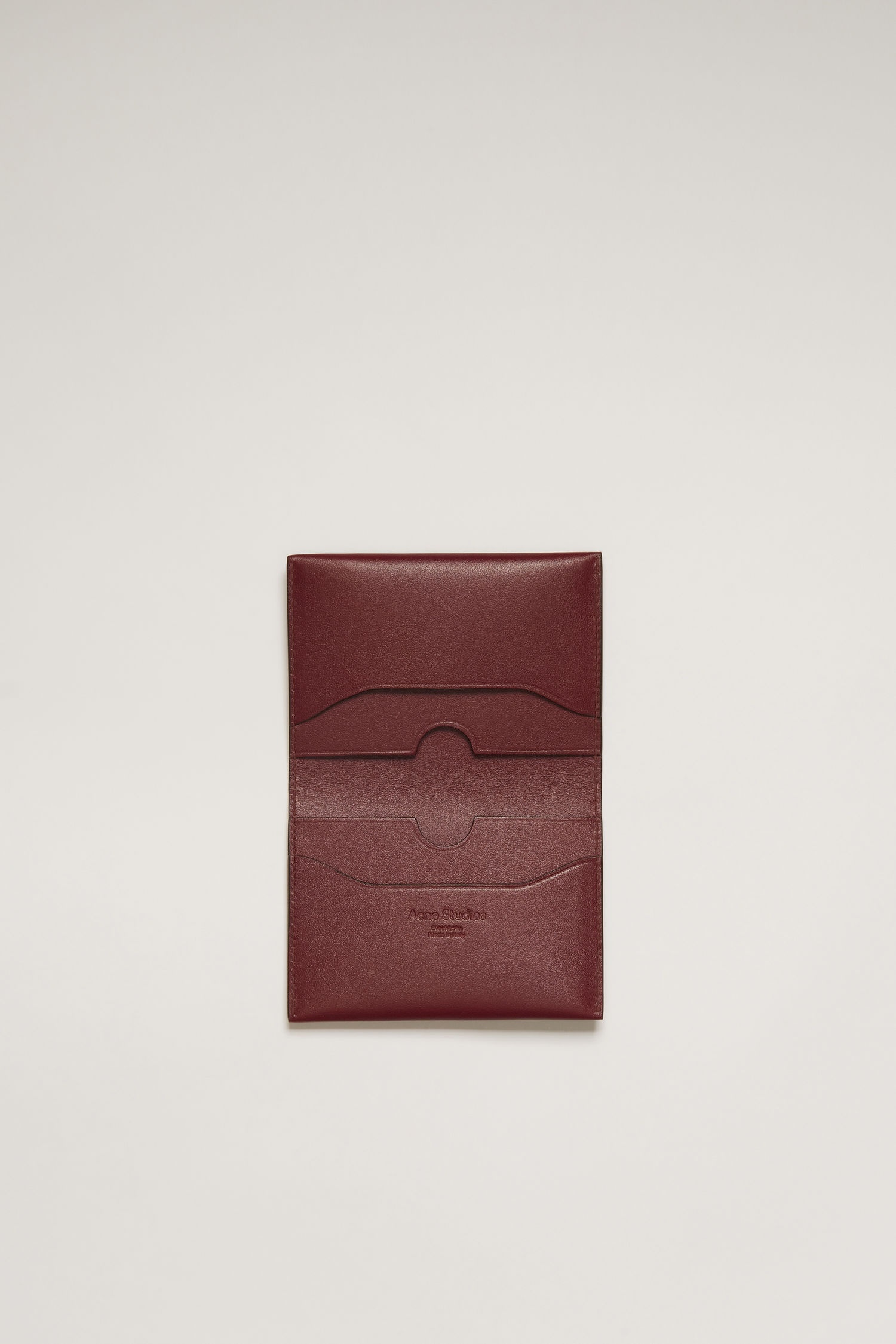 Bifold cardholder burgundy - 5