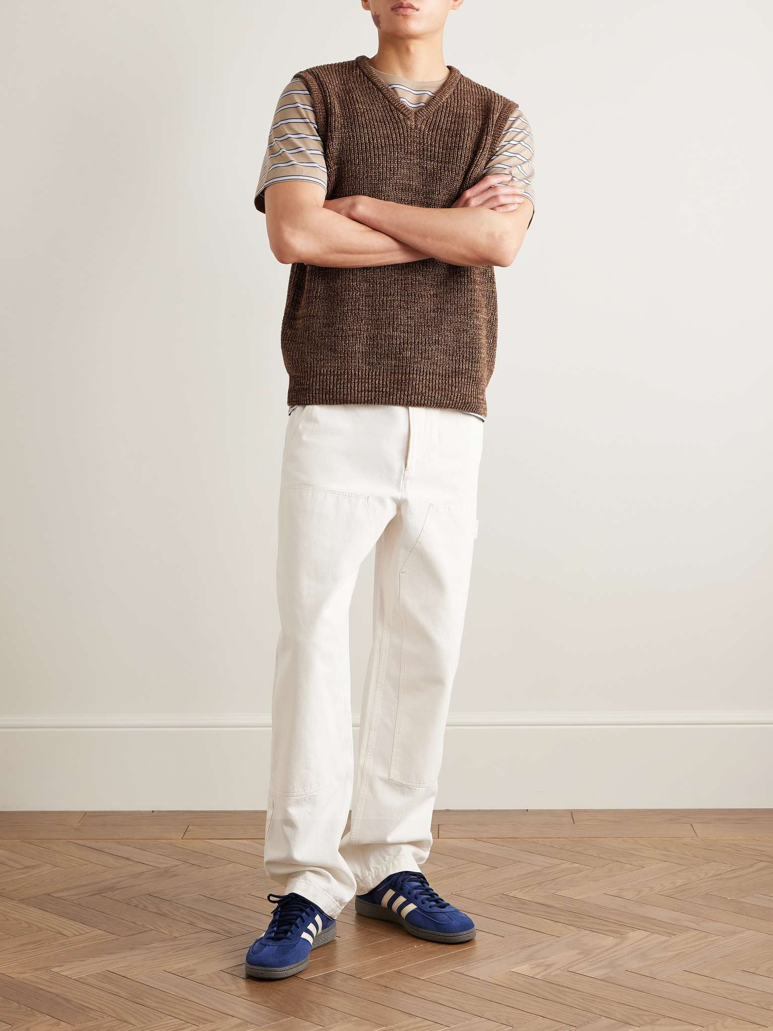 Gustav Straight-Leg Organic Cotton-Twill Trousers - 2