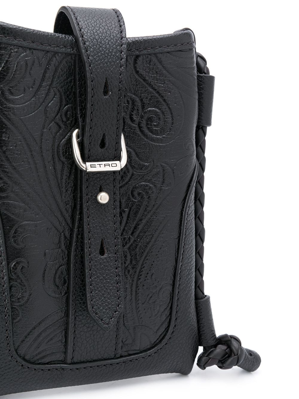 paisley embossed crossbody bag - 4