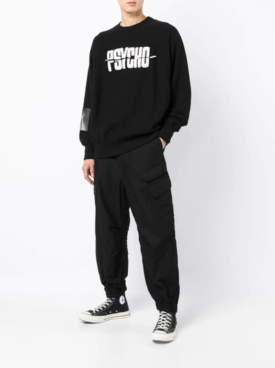 UNDERCOVER x Psycho appliqué crew-neck sweatshirt outlook