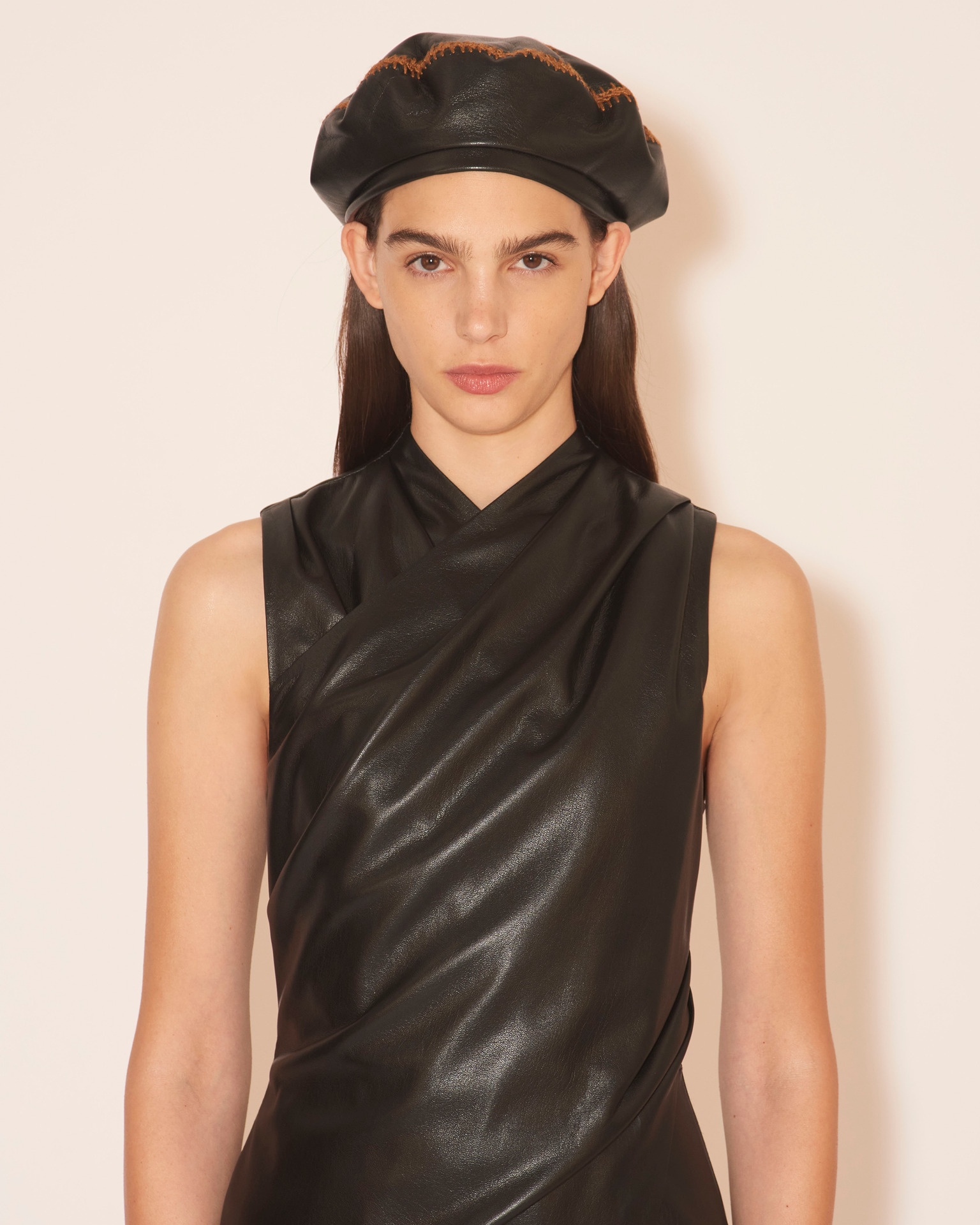 ESTAA - OKOBOR™ alt-leather cap - Black - 2