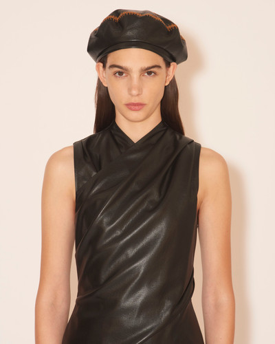 Nanushka ESTAA - OKOBOR™ alt-leather cap - Black outlook