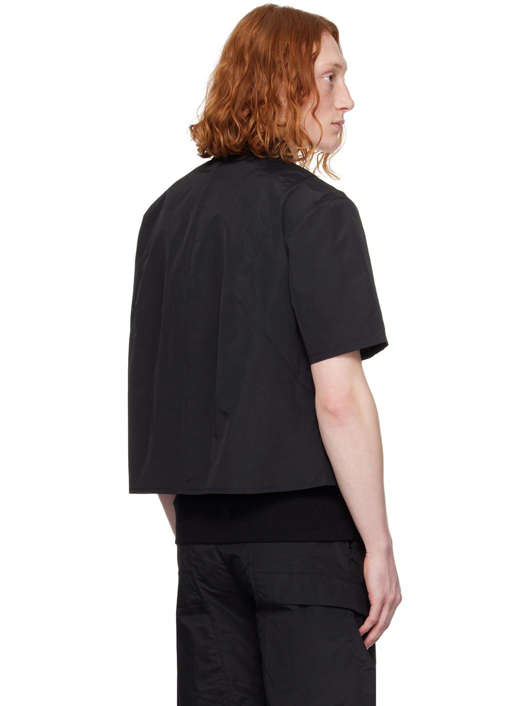 Black Plicate Shirt - 3