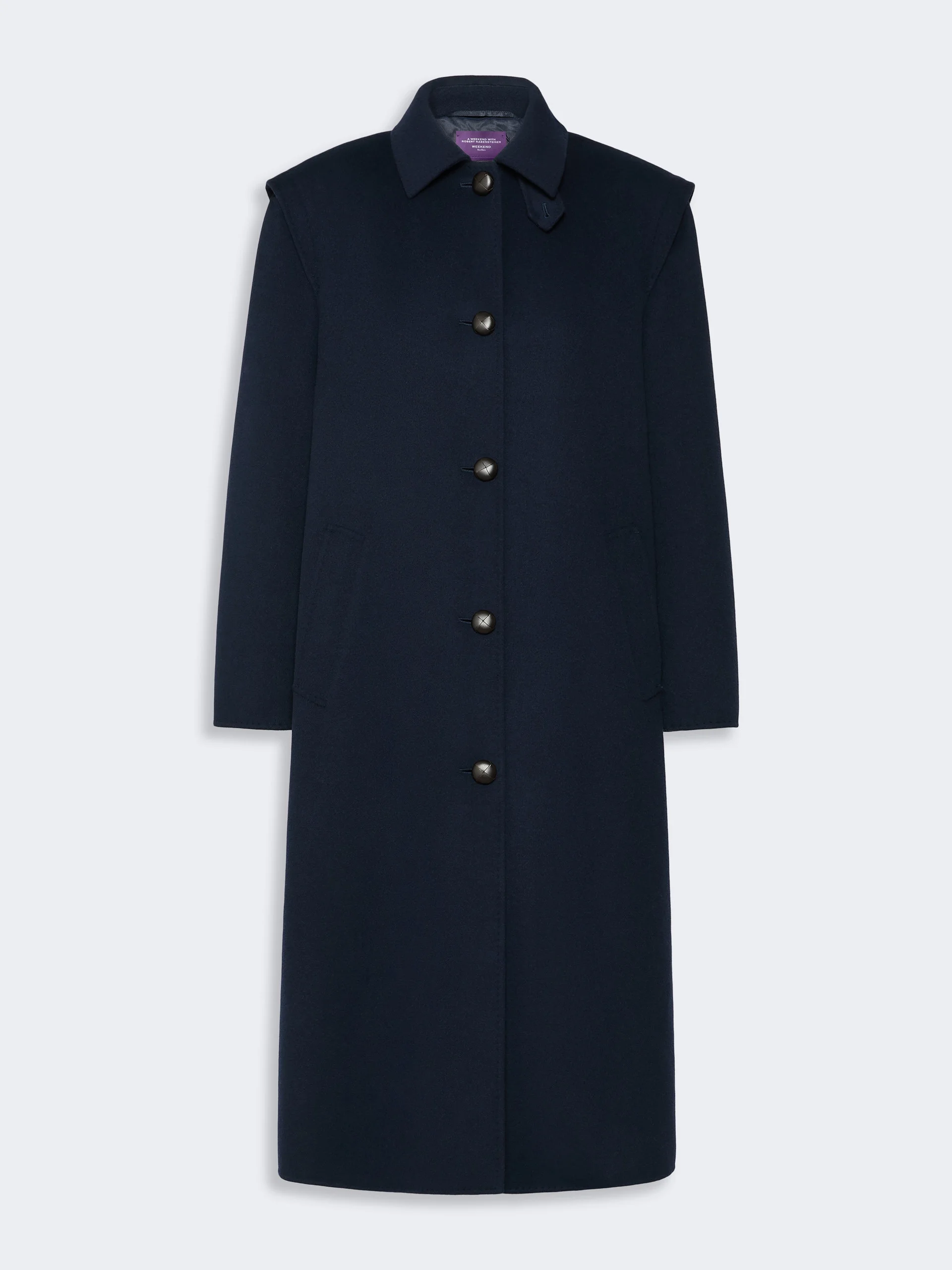WKSGESSATI Double wool broadcloth coat - MIDNIGHTBLUE - 1