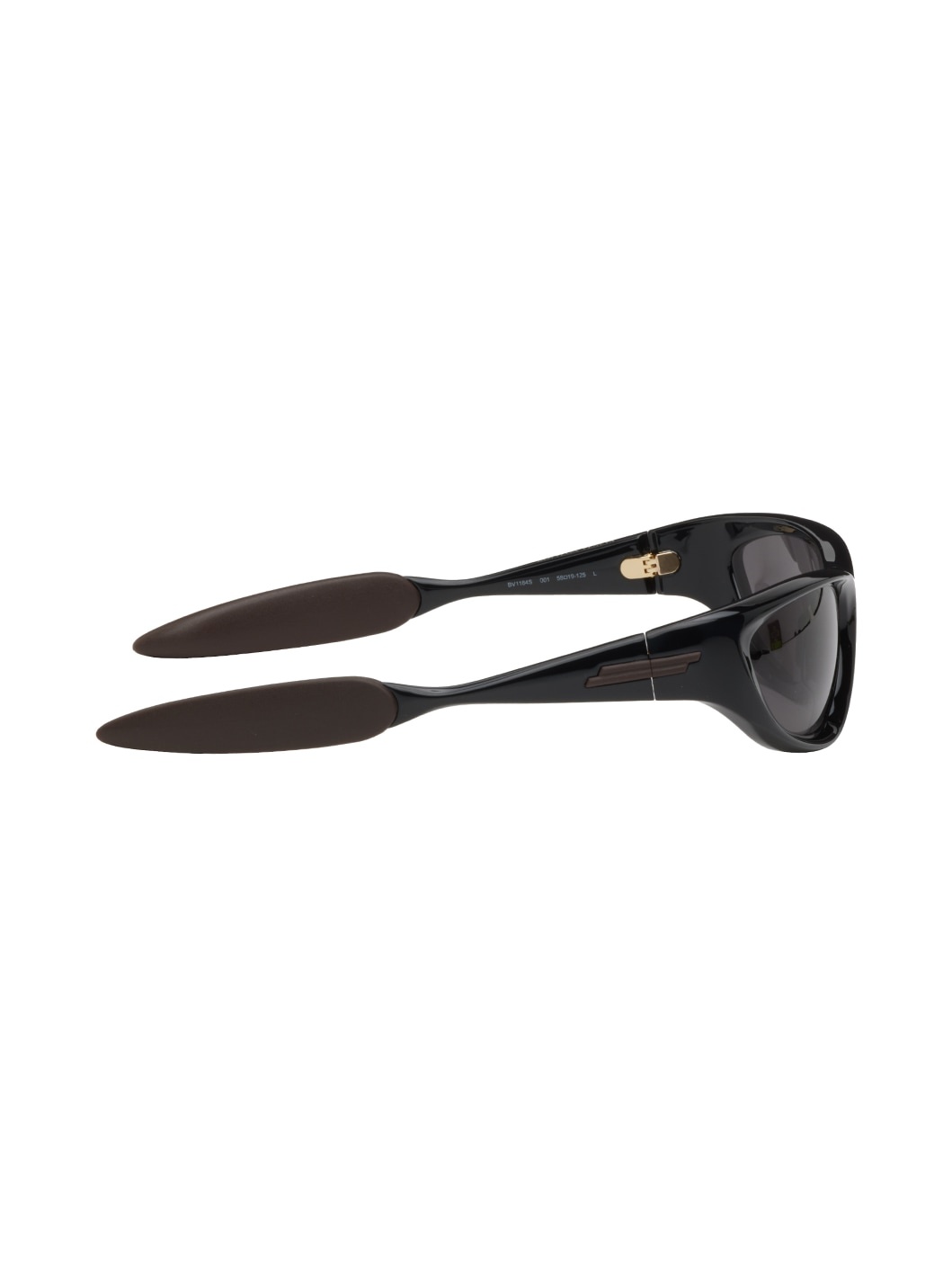 Black Cone Wraparound Sunglasses - 2
