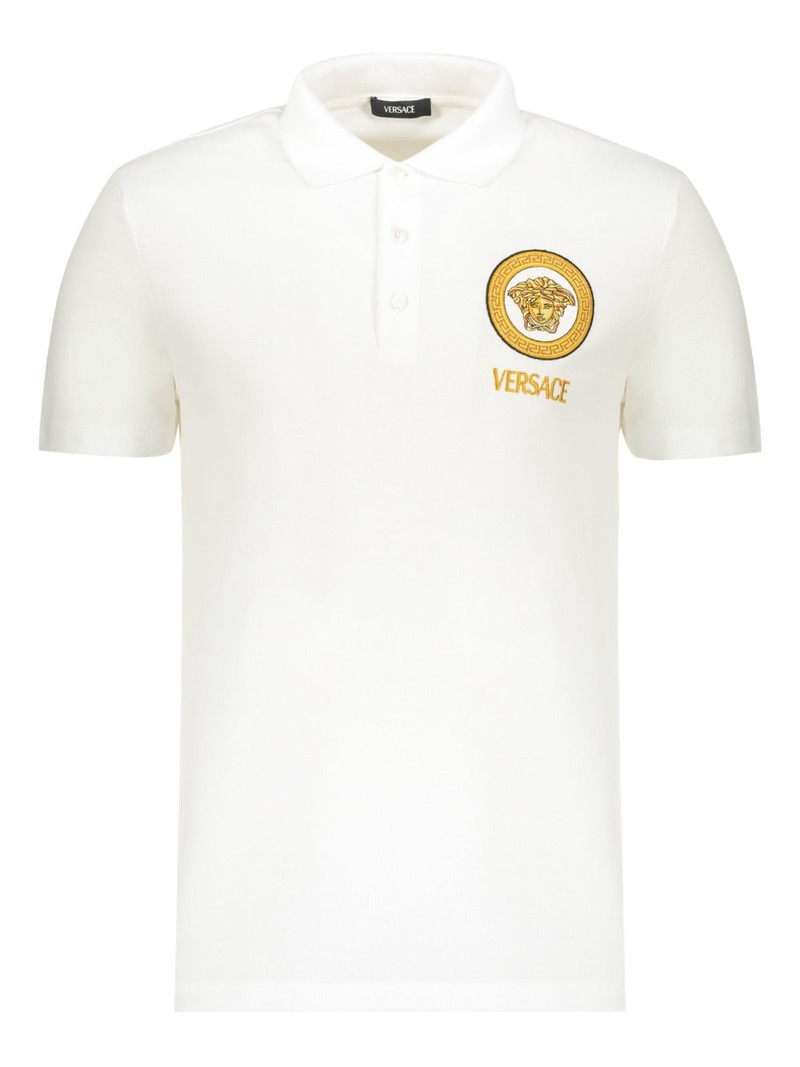 logo-embroidered polo shirt 1