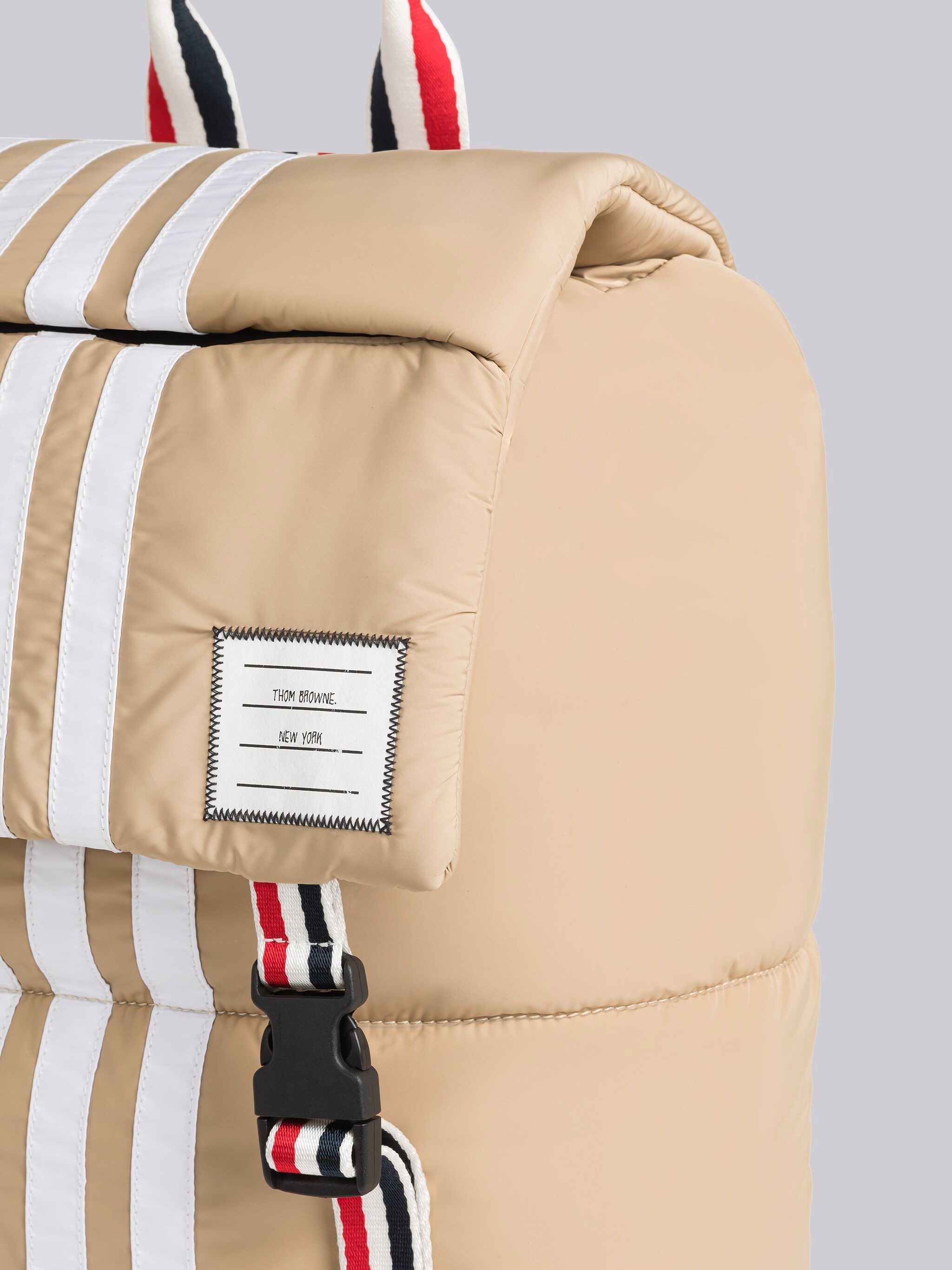 Poly Ywill 4-Bar Puffer Flap Backpack - 2