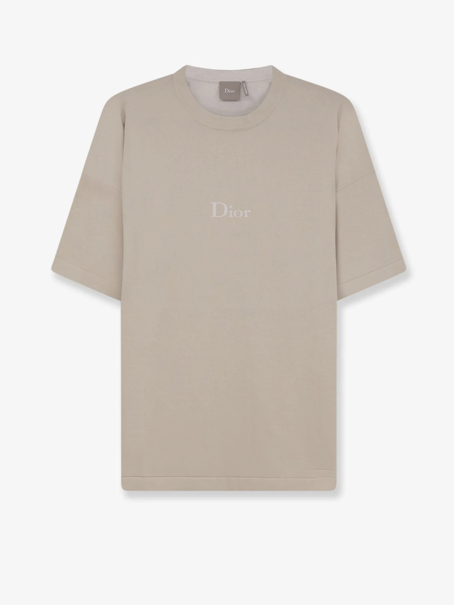 Dior Men Cotton T-Shirt With Lettering Logo - 1