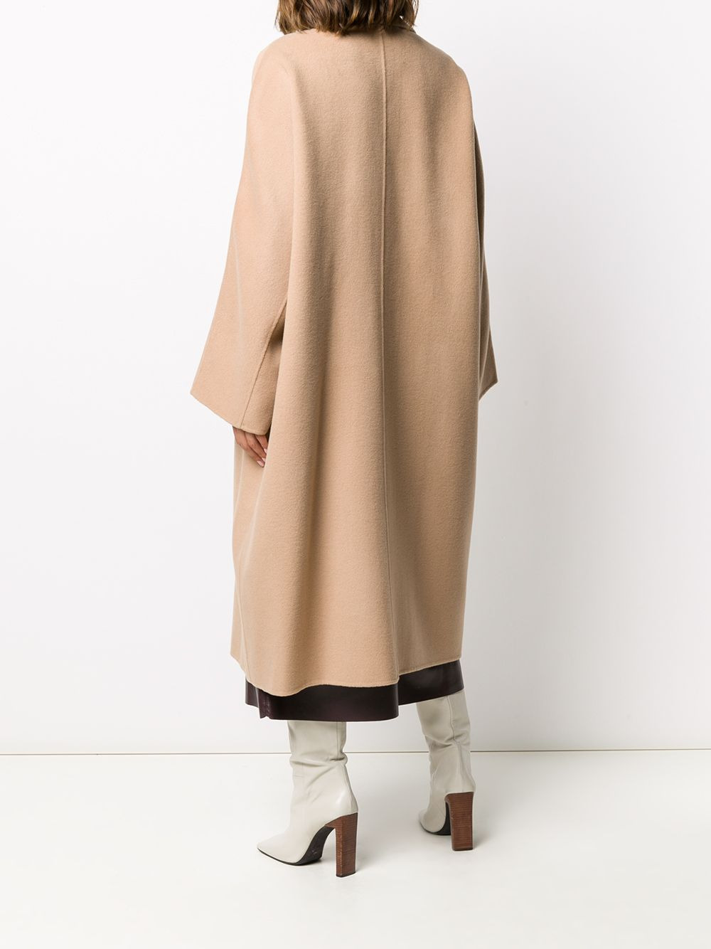 oversized double-breasted coat - 4