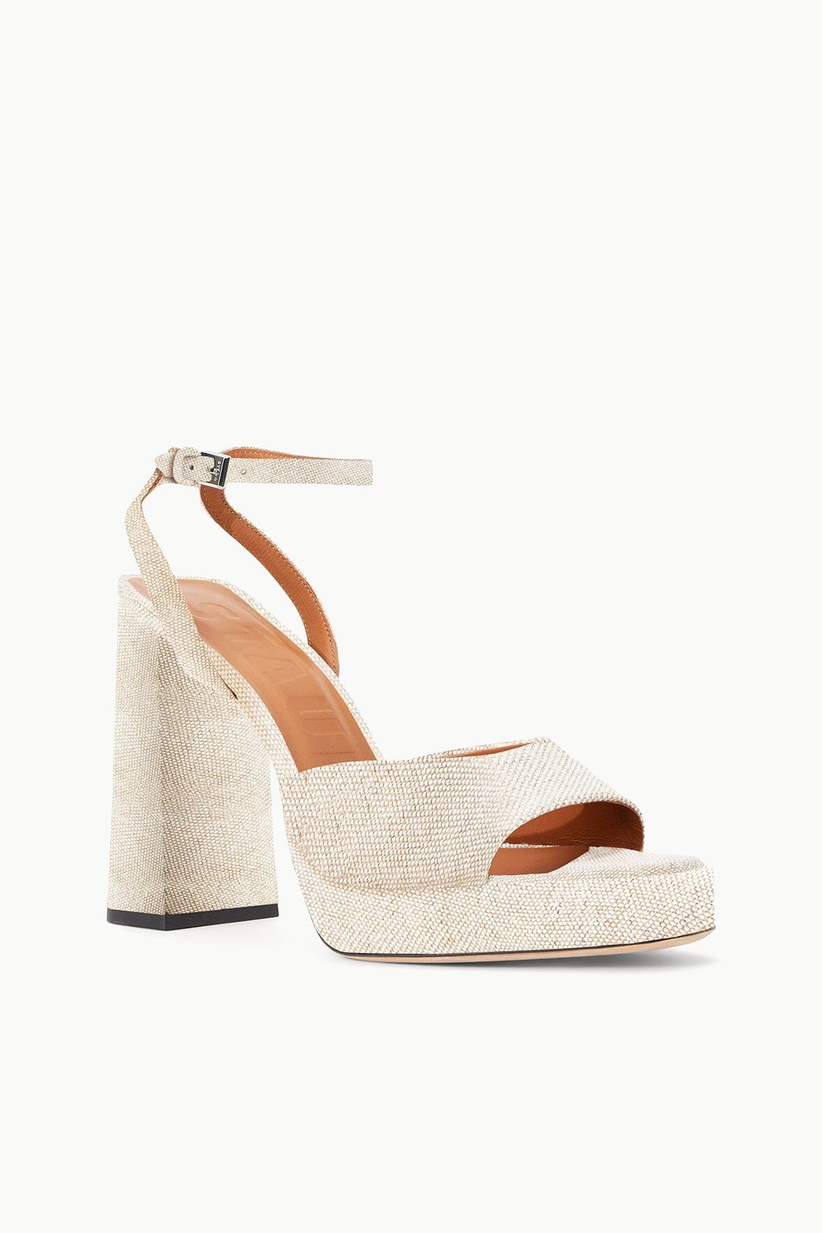 STAUD SOLANGE PLATFORM NATURAL LINEN - 3