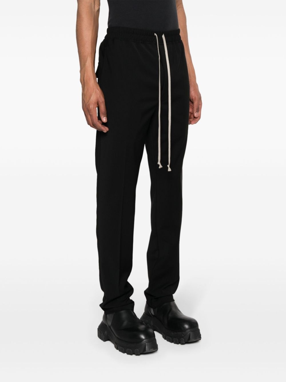 Drawstring Slim Long tapered trousers - 3