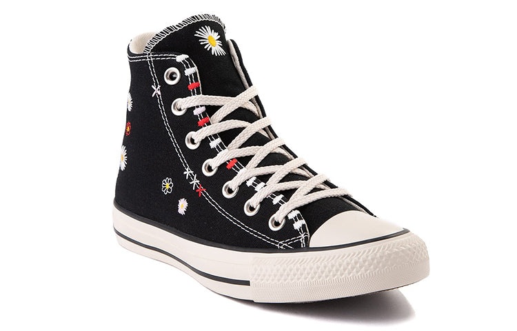 (WMNS) Converse Chuck Taylor All Star High 'Daisy Embroidery - Black' 567993C - 4