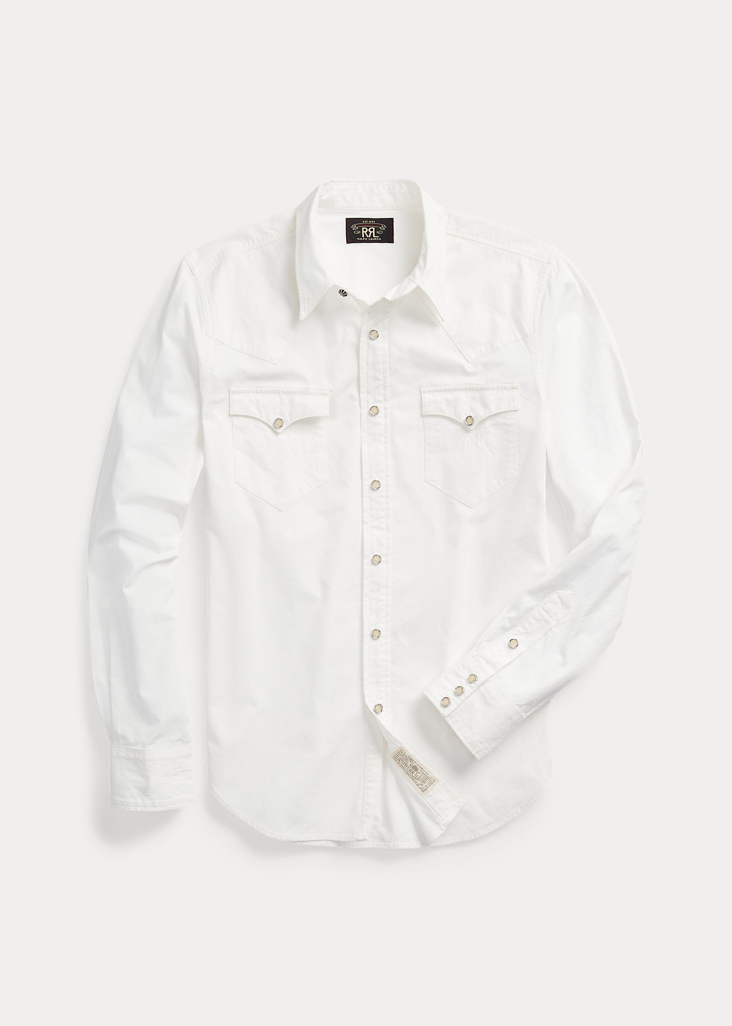 Slim Fit Poplin Western Shirt - 1