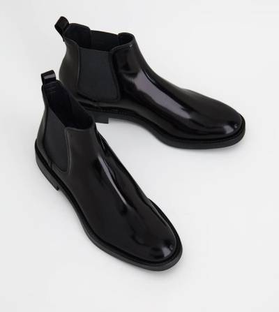 Tod's ANKLE BOOTS IN LEATHER - BLACK outlook