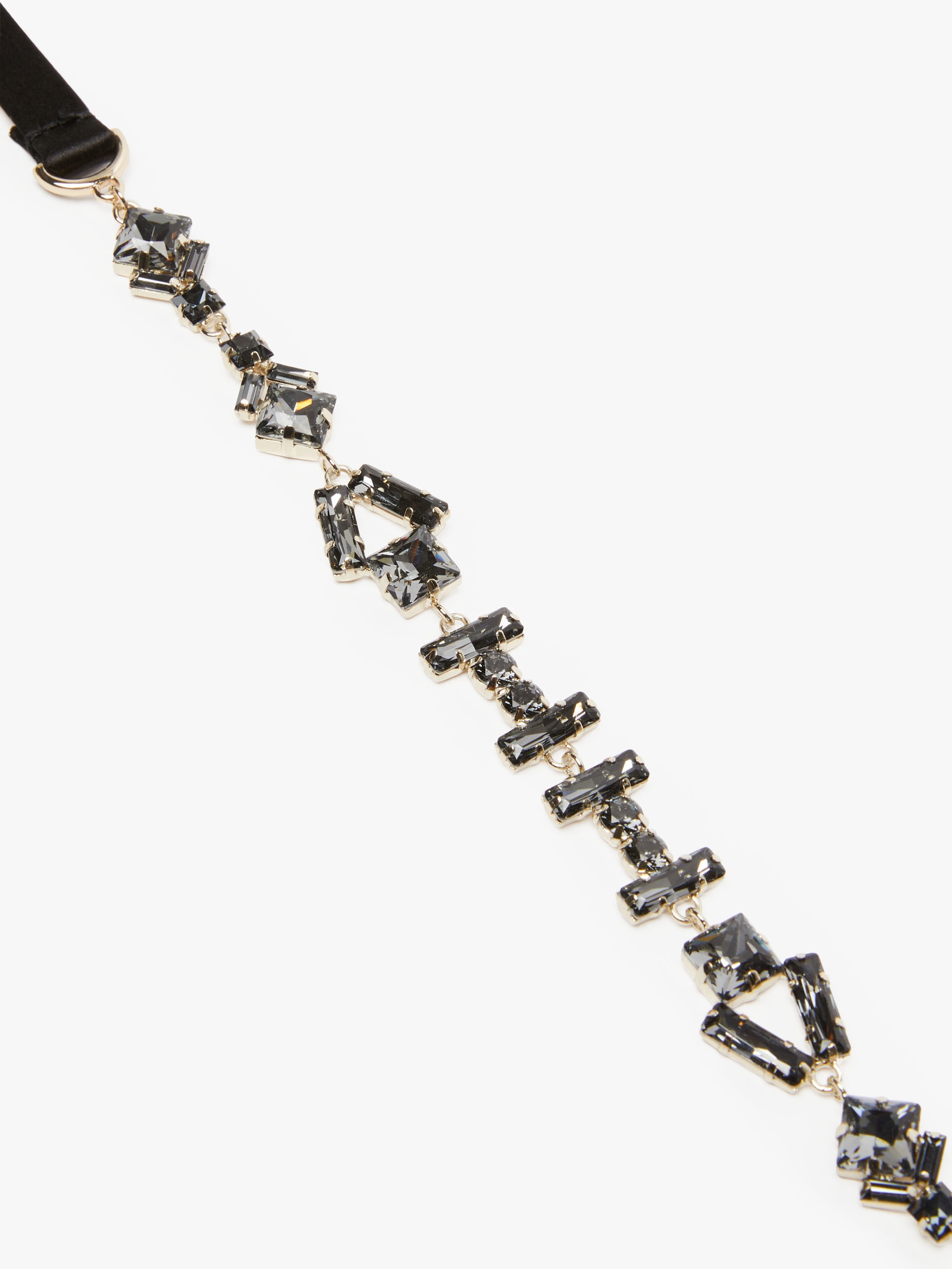 GIOIELLO10 Satin belt with crystals - 3