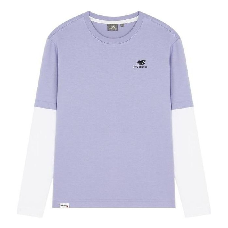 New Balance Classic Long Sleeve Tee 'Purple White' 5DC16063-DV - 1