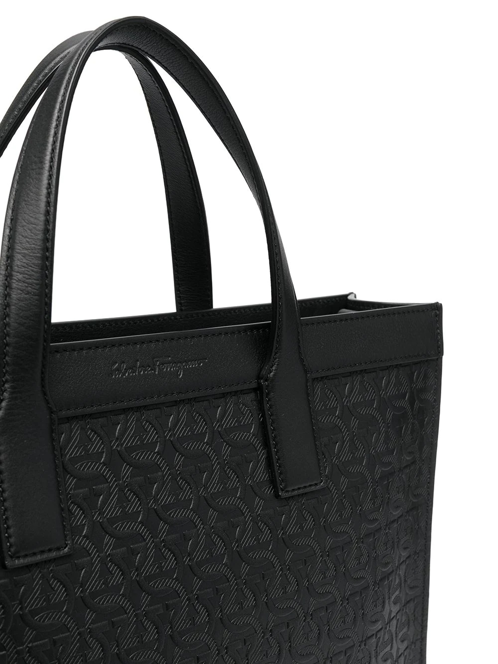 logo-embossed tote bag - 4