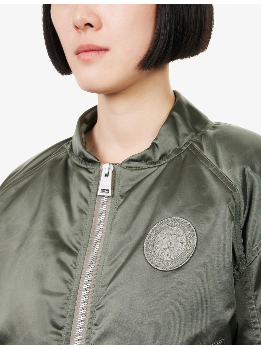 Jade Nylon Bomber Jacket - 5