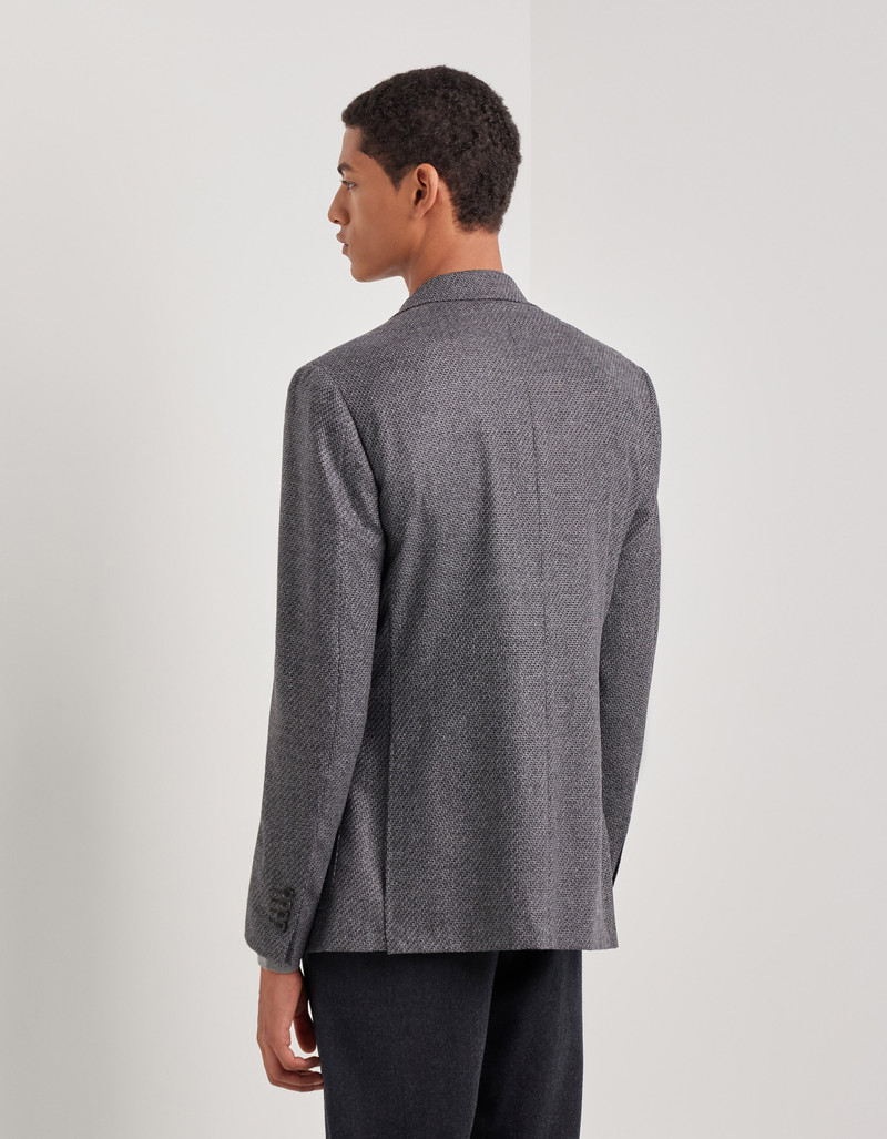 GRAY MODERN FIT PURE WOOL KEI JACKET 4