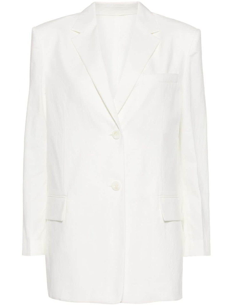single-breasted cotton blazer 1